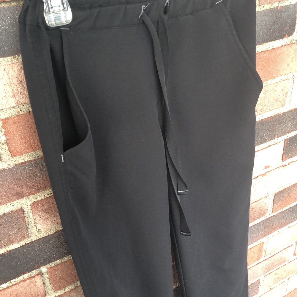 Figs Basic Black Drawstring Scrub Pants - image 2